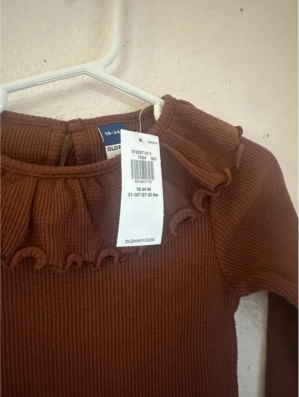 Old Navy Infant Girls One Piece Ruffle  Fall Colors 18-24 Months New NWT